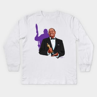 Forest Whitaker - An illustration by Paul Cemmick Kids Long Sleeve T-Shirt